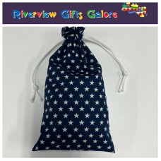 Marble Bag - Navy Stars (marbles sold separately) Marble Bag - Navy Stars (marbles sold separately)